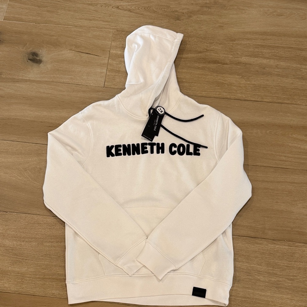 Kenneth Cole White Crewneck Sweater